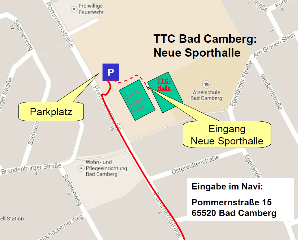 TTC - Trainings-/Spielhalle Standort Neue Halle